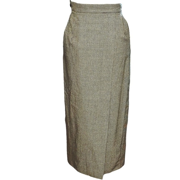 Mark Shale Vintage  Black and White Houndstooth Pencil Skirt Women's Size 6 - Picture 8 of 13